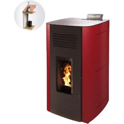 Interstoves Pack Poêle à granulés HYDRO ELIO 13 Étanche + Kit Conduit Vertical 80/125 - - Publicité Interstoves Pack Poêle à granulés HYDRO ELIO 13 Étanche + Kit Conduit Vertical 80/125 - - Publicité