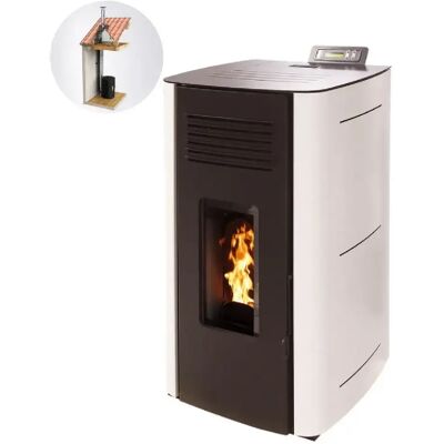 Interstoves Pack Poêle à granules HYDRO ELIO 13 Etanche + Kit Conduit Vertical 80/125 - - Publicité Interstoves Pack Poêle à granules HYDRO ELIO 13 Etanche + Kit Conduit Vertical 80/125 - - Publicité