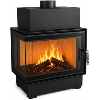 Insert à bois NORDFLAM - ROTEN 10 kW vitre angle gauche - - Publicité Insert à bois NORDFLAM - ROTEN 10 kW vitre angle gauche - - Publicité