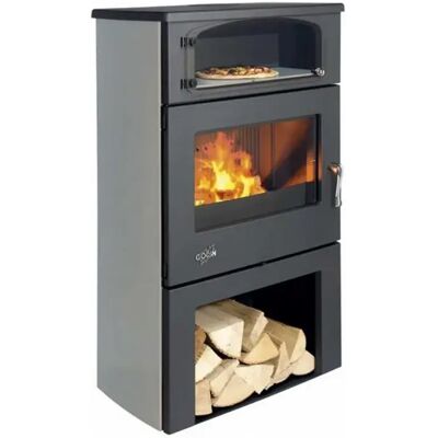 Poêle à bois 9kw noir - 363117CGRISARG - Longiligne - GODIN - Publicité Poêle à bois 9kw noir - 363117CGRISARG - Longiligne - GODIN - Publicité