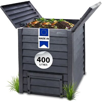 Garantia - Thermo-Wood - 400 L - composteur - Publicité Garantia - Thermo-Wood - 400 L - composteur - Publicité