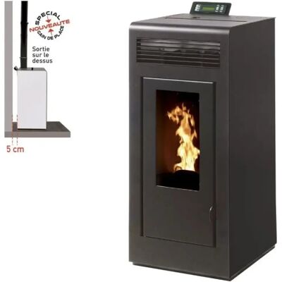 Interstoves Pack Poêle à granules MARINA 13 Etanche sortie sur le dessus + Conduit Vertical 80/125 - - Publicité Interstoves Pack Poêle à granules MARINA 13 Etanche sortie sur le dessus + Conduit Vertical 80/125 - - Publicité