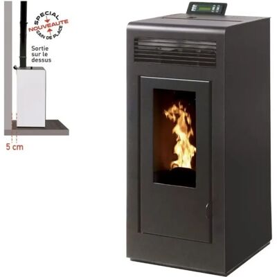 Interstoves Pack Poêle à granules MARINA 13 Etanche sortie sur le dessus + Conduit Vertical 80/125 - - Publicité Interstoves Pack Poêle à granules MARINA 13 Etanche sortie sur le dessus + Conduit Vertical 80/125 - - Publicité