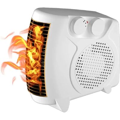 Vendos85 Chauffage Portable - 1200W - Blanc - Publicité Vendos85 Chauffage Portable - 1200W - Blanc - Publicité