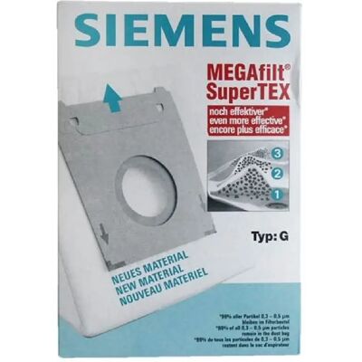 Siemens Sacs aspirateur (4x) type G - Publicité Siemens Sacs aspirateur (4x) type G - Publicité