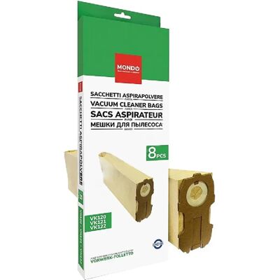 Vorwerk sacs d’aspirateur compatibles VK118 VK122 - Lot de 8 - Publicité Vorwerk sacs d’aspirateur compatibles VK118 VK122 - Lot de 8 - Publicité