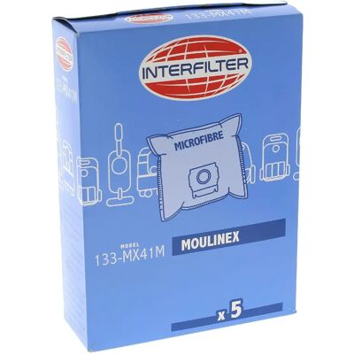 Moulinex Sacs aspirateur compatibles - Pack de 5 - Publicité Moulinex Sacs aspirateur compatibles - Pack de 5 - Publicité