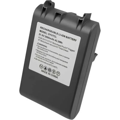 Avizar Batterie pour Aspirateur sans fil Dyson V7 Li-ion 21.6V 2000mAh 43.2Wh Gris - Publicité Avizar Batterie pour Aspirateur sans fil Dyson V7 Li-ion 21.6V 2000mAh 43.2Wh Gris - Publicité