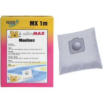 Moulinex Sacs d’aspirateur avec filtre - Publicité Moulinex Sacs d’aspirateur avec filtre - Publicité