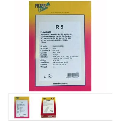 Rowenta Sacs d'Aspirateur 4 Pièces - Humide & Sec - Publicité Rowenta Sacs d'Aspirateur 4 Pièces - Humide & Sec - Publicité