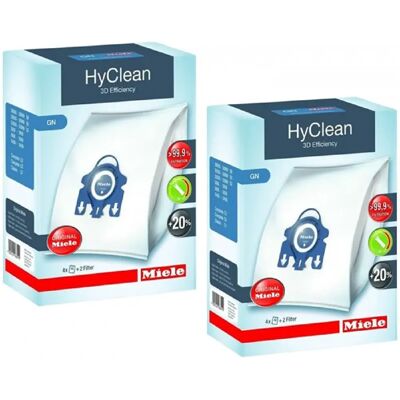 Miele - Hyclean 3d GN - 8 sacs - Ensemble de sacs d’aspirateur - Publicité Miele - Hyclean 3d GN - 8 sacs - Ensemble de sacs d’aspirateur - Publicité