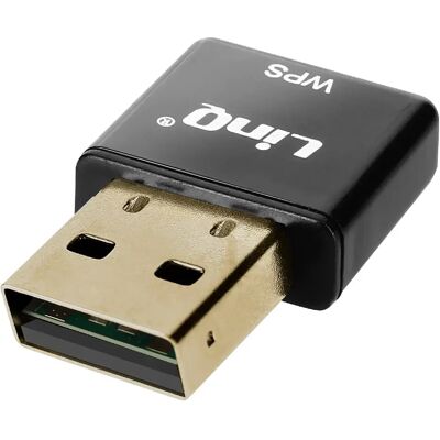 Adaptateur USB WiFi LinQ 300Mbps - Compact, Noir - Publicité Adaptateur USB WiFi LinQ 300Mbps - Compact, Noir - Publicité
