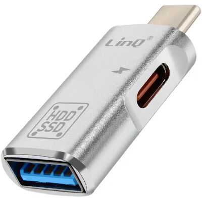 LinQ Adaptateur OTG USB et USB C vers USB C Compact Argent - Publicité LinQ Adaptateur OTG USB et USB C vers USB C Compact Argent - Publicité