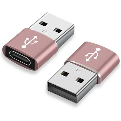 Avizar Lot de 3 Adaptateurs USB Type-C vers USB 3.0 Plug and Play Compacts Rose - Publicité Avizar Lot de 3 Adaptateurs USB Type-C vers USB 3.0 Plug and Play Compacts Rose - Publicité