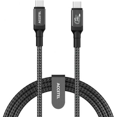 Baseus Câble USB-C Thunderbolt 4 - 40 Gb/s - Noir - Publicité Baseus Câble USB-C Thunderbolt 4 - 40 Gb/s - Noir - Publicité