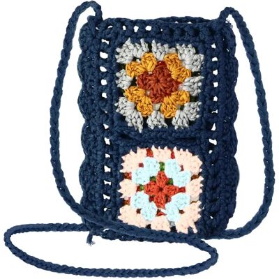 Sacoche cross-body bleue pour téléphone - Série WavePocket - Publicité Sacoche cross-body bleue pour téléphone - Série WavePocket - Publicité