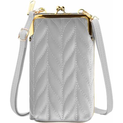 Avizar Pochette Bandoulière Simili cuir - Gris - Publicité Avizar Pochette Bandoulière Simili cuir - Gris - Publicité