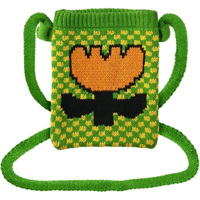 Avizar Sac Bandoulière Smartphone Motif Tulipe - Vert - Publicité Avizar Sac Bandoulière Smartphone Motif Tulipe - Vert - Publicité