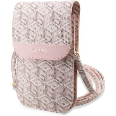 Guess maroquinerie Sacoche bandoulière G Cube - Rose - Publicité Guess maroquinerie Sacoche bandoulière G Cube - Rose - Publicité