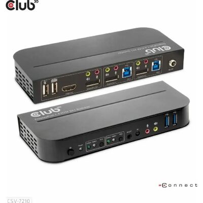 Club 3D CSV-7210 KVM Switch - Publicité Club 3D CSV-7210 KVM Switch - Publicité