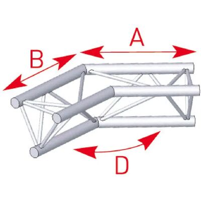 ASX 25 Angle structure triangulaire 2 départs 135 degrés 0,50m x 0,50m ASD - Publicité ASX 25 Angle structure triangulaire 2 départs 135 degrés 0,50m x 0,50m ASD - Publicité