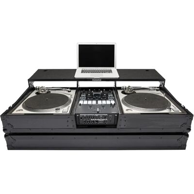 Station de travail DJ Magma Noire - Flightcase, Multi-format, Portable - Publicité Station de travail DJ Magma Noire - Flightcase, Multi-format, Portable - Publicité