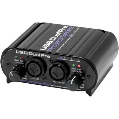 ART USB DualPre - Interface audio portable à 2 canaux - Préamplificateur microphone - Publicité ART USB DualPre - Interface audio portable à 2 canaux - Préamplificateur microphone - Publicité