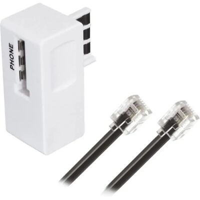 Modèle APM - RJ11 Mâle/Mâle Noir 5m + Filtre ADSL - Câbles - Publicité Modèle APM - RJ11 Mâle/Mâle Noir 5m + Filtre ADSL - Câbles - Publicité