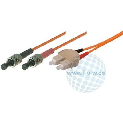 TECLINE Câble Fibre Optique 3m - ST/SC Mâle-Mâle - Publicité TECLINE Câble Fibre Optique 3m - ST/SC Mâle-Mâle - Publicité