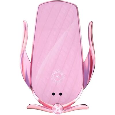 Chargeur Sans Fil Voiture Induction Infrarouge Support Téléphone Auto Ajustable Rose 2 YONIS - Publicité Chargeur Sans Fil Voiture Induction Infrarouge Support Téléphone Auto Ajustable Rose 2 YONIS - Publicité