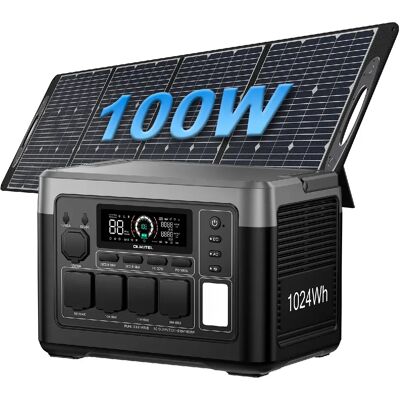 OUKITEL P1000E PlusStation énergétique portable 1800W panneau solaire 100W - Publicité OUKITEL P1000E PlusStation énergétique portable 1800W panneau solaire 100W - Publicité