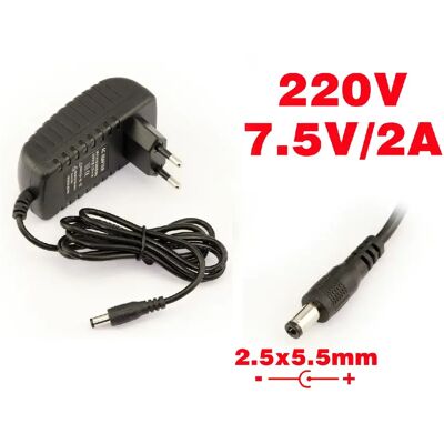 Kalea-Informatique Adaptateur secteur externe - 7.5V 2A - Publicité Kalea-Informatique Adaptateur secteur externe - 7.5V 2A - Publicité