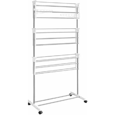 Je Cherche Une Idee JCUI Étendoir à linge vertical 3 niveaux - Publicité Je Cherche Une Idee JCUI Étendoir à linge vertical 3 niveaux - Publicité