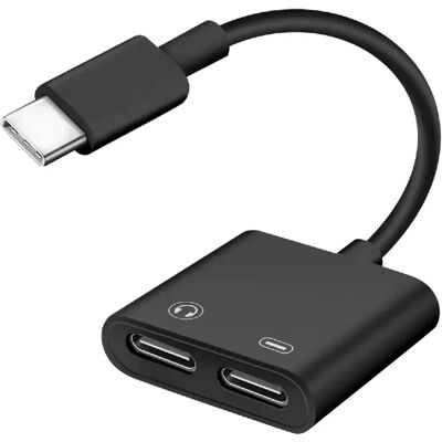 Adaptateur USB-C mâle à double femelle Audio et Charge - Compact - Publicité Adaptateur USB-C mâle à double femelle Audio et Charge - Compact - Publicité