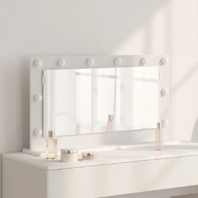 Vidaxl - Vidaxl Vanity Mirror - Blanc - Plastique - Mirror - Publicité Vidaxl - Vidaxl Vanity Mirror - Blanc - Plastique - Mirror - Publicité