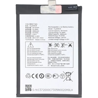 Avizar Batterie pour TCL 40 SE Li-Polymer 3.87V 5000mAh 19.35Wh Noir - Publicité Avizar Batterie pour TCL 40 SE Li-Polymer 3.87V 5000mAh 19.35Wh Noir - Publicité