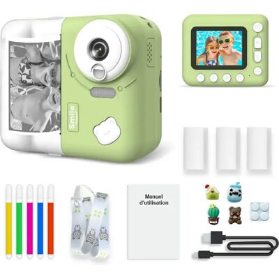 Avizar Appareil Photo 48 MP Instakid pour Enfant avec Impression et Filtres Vert - Publicité Avizar Appareil Photo 48 MP Instakid pour Enfant avec Impression et Filtres Vert - Publicité