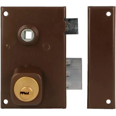 Amig - 75N - Marron - Serrure de recouvrement - Lock - Publicité Amig - 75N - Marron - Serrure de recouvrement - Lock - Publicité