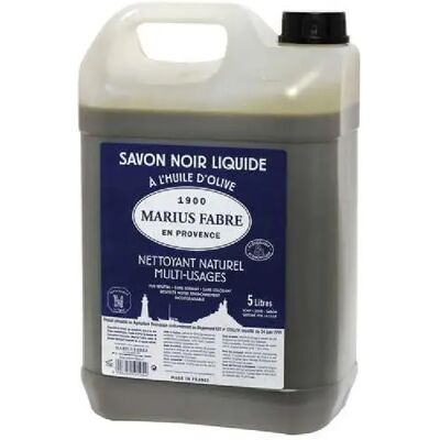 Savon liquide noir Marius Fabre 5L - Écologique - Publicité Savon liquide noir Marius Fabre 5L - Écologique - Publicité