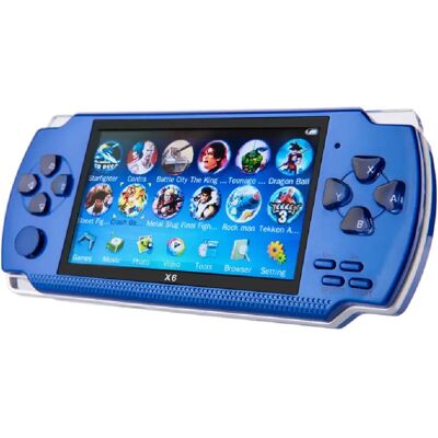 Avizar Console émulateur portable 4.3 pouces avec lecteur audio/vidéo Bleu - Publicité Avizar Console émulateur portable 4.3 pouces avec lecteur audio/vidéo Bleu - Publicité