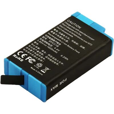 Avizar Batterie pour Caméra d'Action GoPro Max Li-ion 3.85V 1600mAh 6.2Wh Noir / Bleu - Publicité Avizar Batterie pour Caméra d'Action GoPro Max Li-ion 3.85V 1600mAh 6.2Wh Noir / Bleu - Publicité