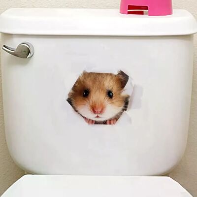 General Autocollant mural 3D en vinyle motif chats, pour toilettes, trou de vue, décoration de salle de bain, animaux, papier peint artistique~0066 - Publicité General Autocollant mural 3D en vinyle motif chats, pour toilettes, trou de vue, décoration de salle de bain, animaux, papier peint artistique~0066 - Publicité