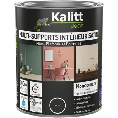 Générique PEINTURE ACRYL MULTI SAT 0.5L NOIR KALITT DECO - 762751 - Publicité Générique PEINTURE ACRYL MULTI SAT 0.5L NOIR KALITT DECO - 762751 - Publicité