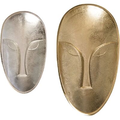 Amadeus Set de 2 coupelles Visage or et argent - Publicité Amadeus Set de 2 coupelles Visage or et argent - Publicité