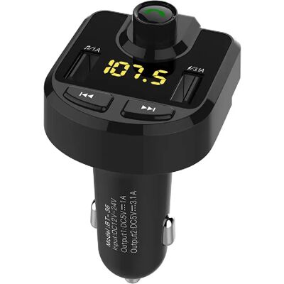 Transmetteur Fm Véhicule Adaptateur Bluetooth Sans Fil Musique Mains Libres Noir + SD 8Go YONIS - Publicité Transmetteur Fm Véhicule Adaptateur Bluetooth Sans Fil Musique Mains Libres Noir + SD 8Go YONIS - Publicité