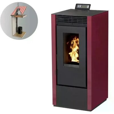 Interstoves Pack Poêle à granules MARINA 14 Etanche Canalisable + Kit Conduit Vertical 80/125 - - Publicité Interstoves Pack Poêle à granules MARINA 14 Etanche Canalisable + Kit Conduit Vertical 80/125 - - Publicité