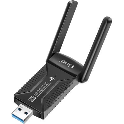 LinQ Carte Réseau Clé USB WiFi 600Mbps et Bluetooth 5.4 Double Bande Noir - Publicité LinQ Carte Réseau Clé USB WiFi 600Mbps et Bluetooth 5.4 Double Bande Noir - Publicité