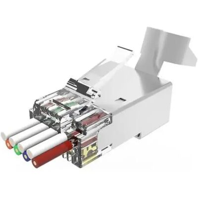 Dexlan CONNECTEUR 8P8C RJ45 EZ CAT6A STP LOT DE 10 - Publicité Dexlan CONNECTEUR 8P8C RJ45 EZ CAT6A STP LOT DE 10 - Publicité