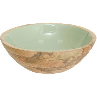 Secret De Gourmet Saladier en Bois Inaya 30cm Vert - Publicité Secret De Gourmet Saladier en Bois Inaya 30cm Vert - Publicité