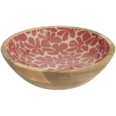 Secret De Gourmet Saladier en Bois Inaya 25cm Terracotta - Publicité Secret De Gourmet Saladier en Bois Inaya 25cm Terracotta - Publicité